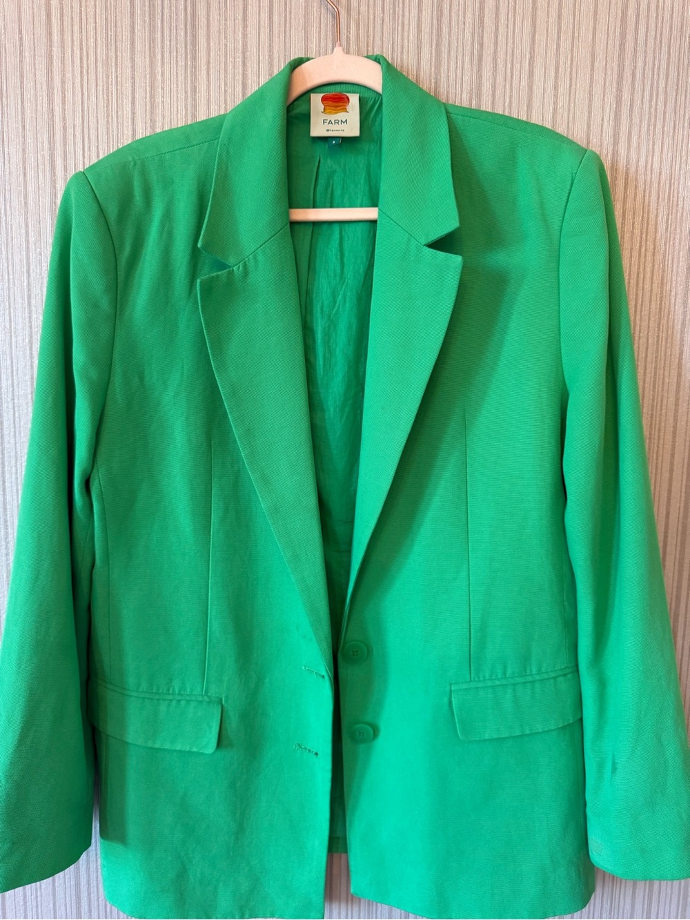 FARM Rio Vibrant Green Two-Button Blazer - Picture 10 of 15